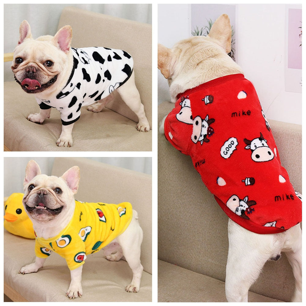 Cute Print Small Dog Hoodie