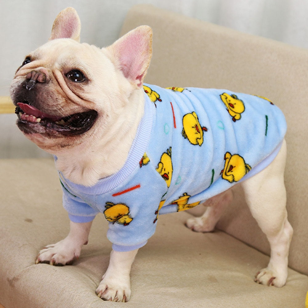 Cute Print Small Dog Hoodie