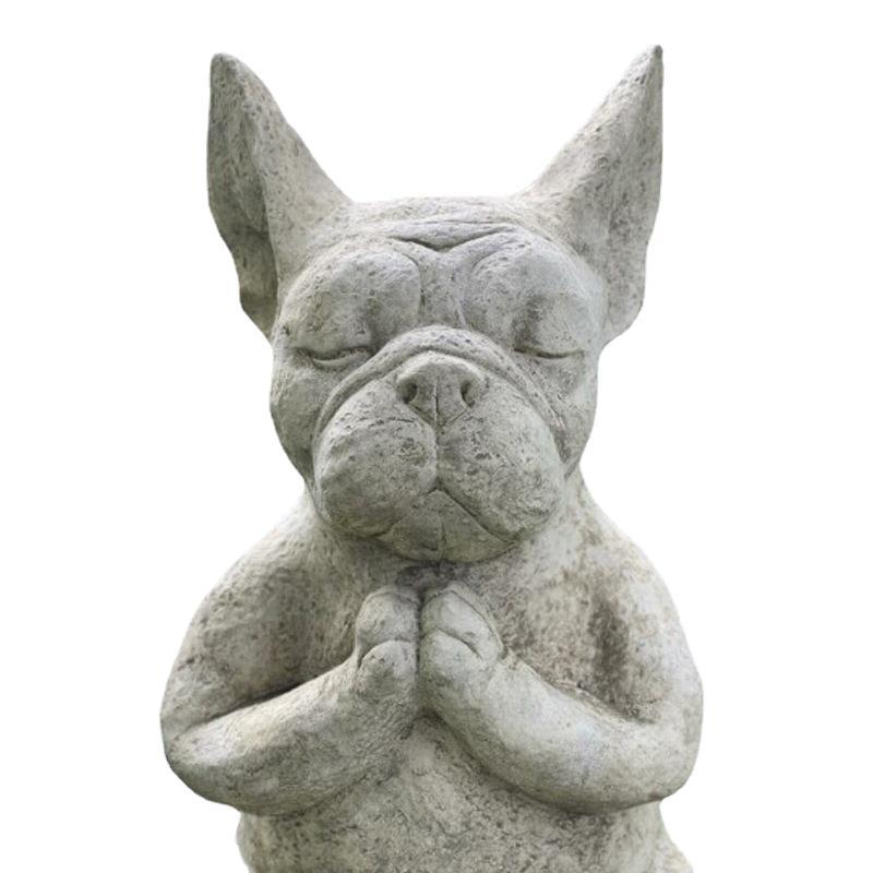 Meditation Dog Resin Ornaments French Bulldog Crafts